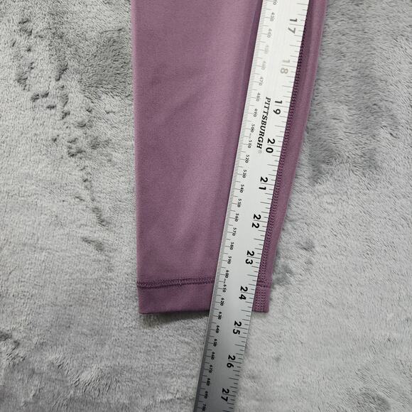 Yogalicious Lux Leggings Womens XS Pink Purple High Rise Ankle Stretch Workout - Picture 7 of 9